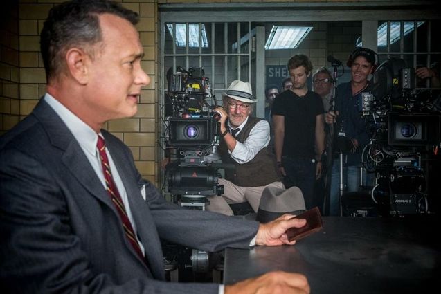 Photo tournage Tom Hanks, Steven Spielberg