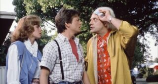 Retour vers le futur : Photo Michael J. Fox, Christopher Lloyd