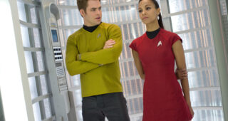 Photo Zoe Saldana, Chris Pine