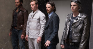 Photo James McAvoy, Evan Peters, Michael Fassbender