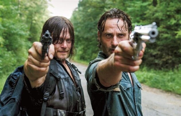 The Walking Dead saison 6 : Photo Andrew Lincoln, Norman Reedus
