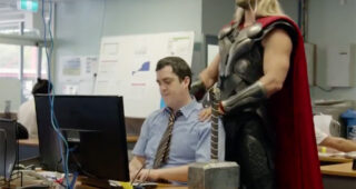 Captain America Civil War : Photo Team Thor