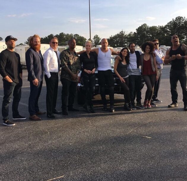 Photo équipe Fast & Furious 8