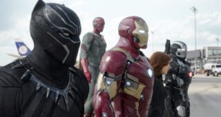 Photo Iron Man, Black Panther, Vision
