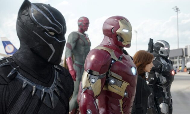 Photo Iron Man, Black Panther, Vision