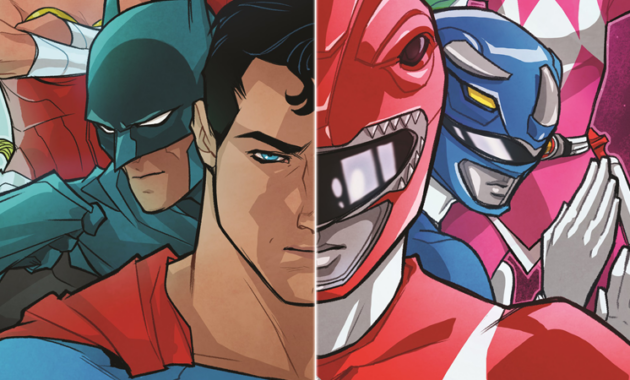 Power Rangers : cross over Justice League