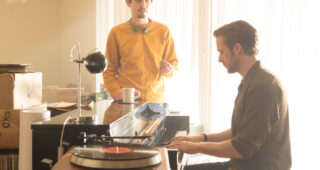 La La Land : Photo Ryan Gosling, Damien Chazelle