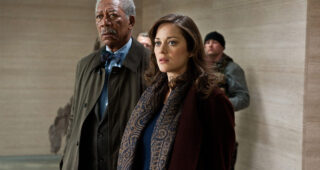 The Dark Knight Rises : Photo Marion Cotillard, Morgan Freeman