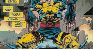 Wolverine : le combat de l'immortel : Photo Wolverine découvre ses griffes en os (comics)