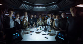 Alien : Covenant : Photo équipe du film Katherine Waterston, James Franco, Michael Fassbender