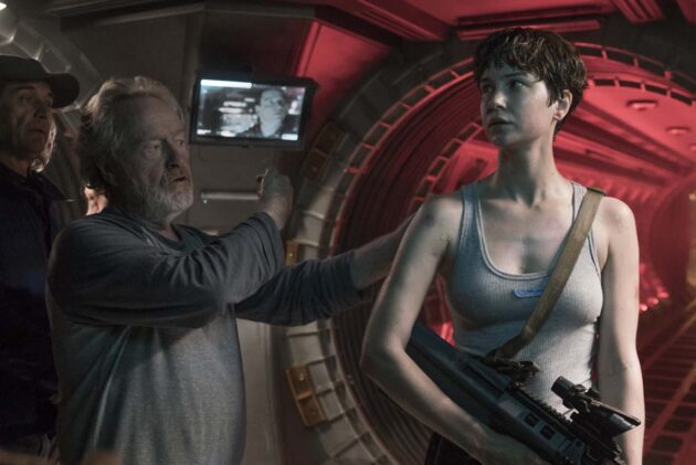 Photo Katherine Waterston, Ridley Scott