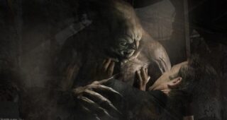 Batman v Superman : L'Aube de la justice : concept art patrick tatopoulos man bat