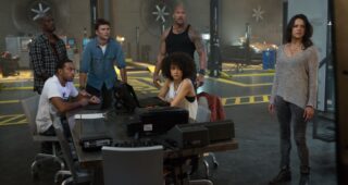 Fast & Furious 8 : Photo Dwayne Johnson, Ludacris, Michelle Rodriguez, Nathalie Emmanuel, Scott Eastwood