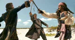 Pirates des Caraïbes : Le secret du Coffre Maudit : Photo Orlando Bloom, Johnny Depp
