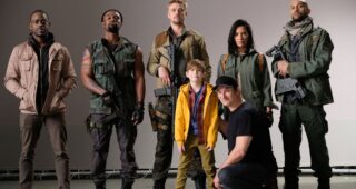 The Predator : Photo Sterling K. Brown, Trevante Rhodes, Boyd Hollbrook, Olivia Munn, Keegan-Michael Key, Jacob Tremblay,