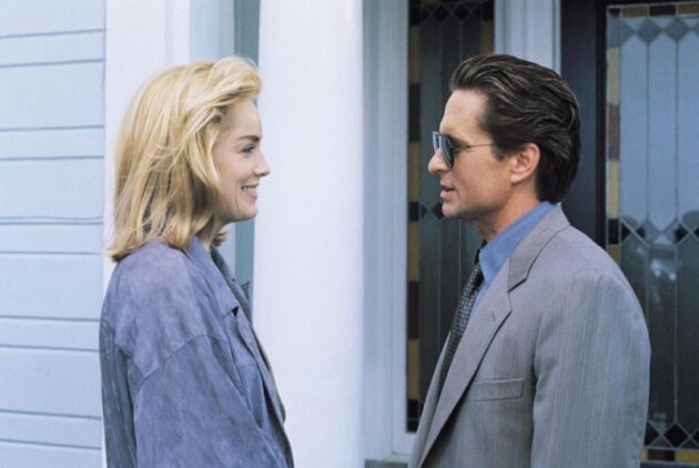 Photo Sharon Stone, Michael Douglas