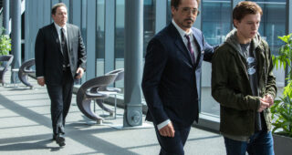 Spider-Man : Homecoming : Photo Robert Downey Jr., Tom Holland, Jon Favreau