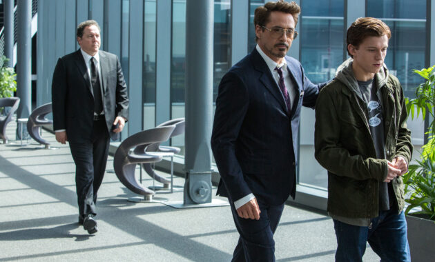 Spider-Man : Homecoming : Photo Robert Downey Jr., Tom Holland, Jon Favreau