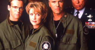 Stargate SG-1 : Photo Christopher Judge, Richard Dean Anderson, Michael Shanks, Amdan Tapping