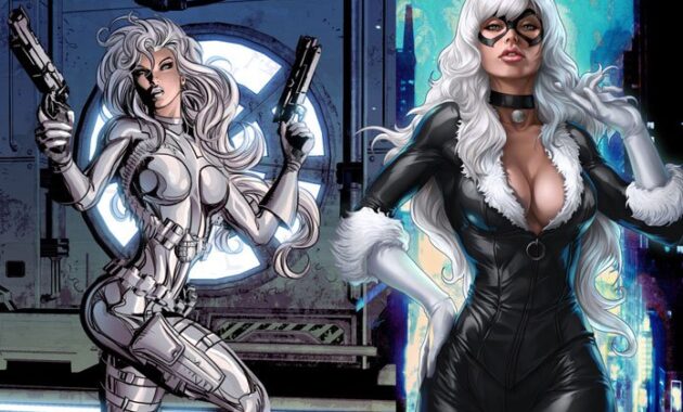 Silver & Black : Photo Black Cat & Silver Sable