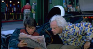 Christopher Lloyd : Photo Michael J. Fox, Retour vers le futur