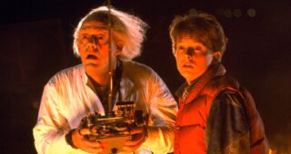 Christopher Lloyd : Photo Michael J. Fox, Retour vers le futur