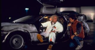 Christopher Lloyd : Photo Michael J. Fox, Retour vers le futur