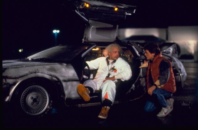 Christopher Lloyd : Photo Michael J. Fox, Retour vers le futur