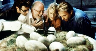 Jurassic Park : Photo Laura Dern, Sam Neill, Jeff Goldblum, Richard Attenborough