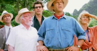 Jurassic Park : Photo Laura Dern, Sam Neill, Jeff Goldblum, Richard Attenborough