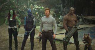 Les Gardiens de la Galaxie Vol. 2 : Photo Chris Pratt, Zoe Saldana, Dave Bautista, Karen Gillan