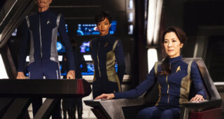 Star Trek : Discovery : Photo Sonequa Martin-Green, Michelle Yeoh, Doug Jones