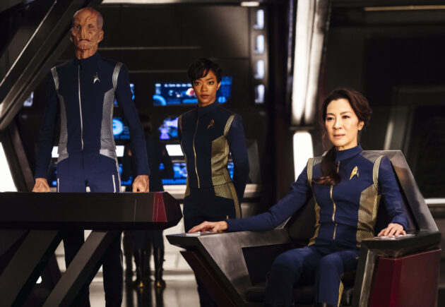 Photo Sonequa Martin-Green, Michelle Yeoh, Doug Jones