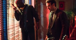 The Defenders : Photo Charlie Cox, Mike Colter