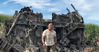 Rampage : Photo tournage Dwayne Johnson