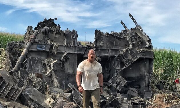Rampage : Photo tournage Dwayne Johnson