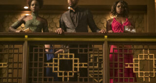 Black Panther : Photo Chadwick Boseman, Lupita Nyong'o