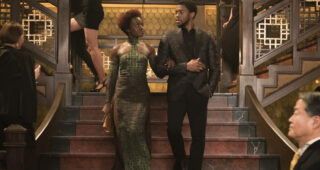 Black Panther : Photo Chadwick Boseman, Lupita Nyong'o