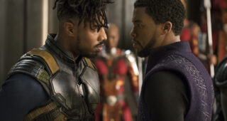 Black Panther : Photo Chadwick Boseman, Michael B. Jordan