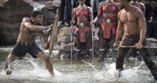 Black Panther : Photo Chadwick Boseman, Michael B. Jordan
