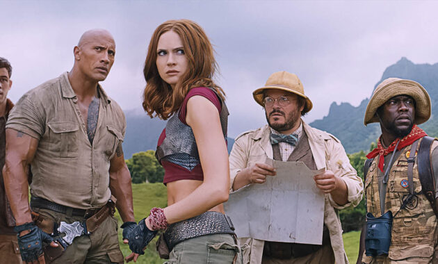 Jumanji : Bienvenue dans la jungle : Photo Dwayne Johnson, Karen Gillan, Nick Jonas, Jack Black, Kevin Hardesty, Kevin H