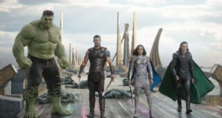Thor : Ragnarok : Photo Tessa Thompson, Chris Hemsworth, Tom Hiddleston, Mark Ruffalo