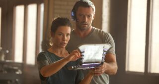 Evangeline Lilly : Photo Real steel, Hugh Jackman