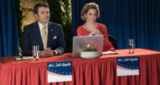Pitch Perfect 3 : Photo Elizabeth Banks, John Michael Higgins