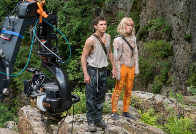 Photo tournage Tom Holland, Daisy Ridley