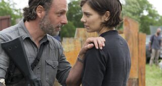 The Walking Dead saison 8 : Photo Andrew Lincoln, Lauren Cohan
