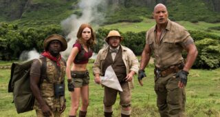 Jumanji : Bienvenue dans la jungle : Photo Dwayne Johnson, Kevin Hart, Karen Gillan, Jack Black