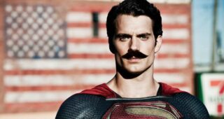 Justice League : Photo henry Cavill moustache
