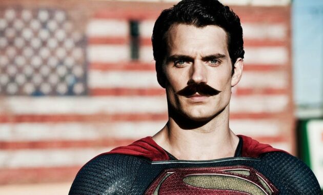 Justice League : Photo henry Cavill moustache