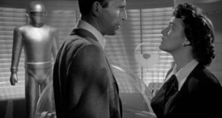 Jour où la terre s'arrêta (Le) : Photo Patricia Neal, Michael Rennie